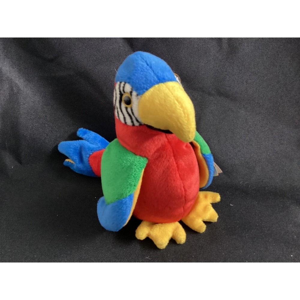 Ty 4197 Beanie Baby Jabber The Parrot Tropical Bird - New With Tags